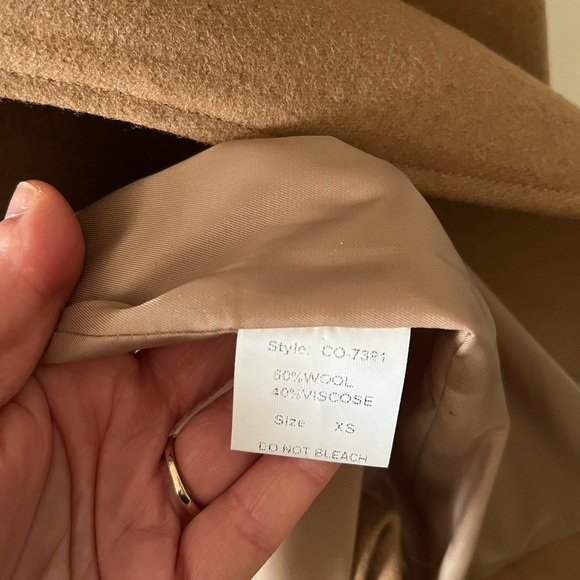 Pink Martini Wool Coat, Size XS - Picture 5 of 5